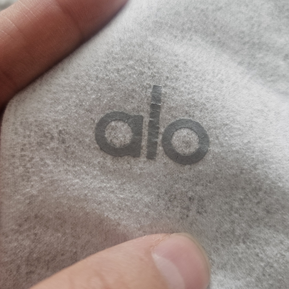 OLD - ALO White Grey Leggings Athleisure Yoga Small - Picture 5 of 5